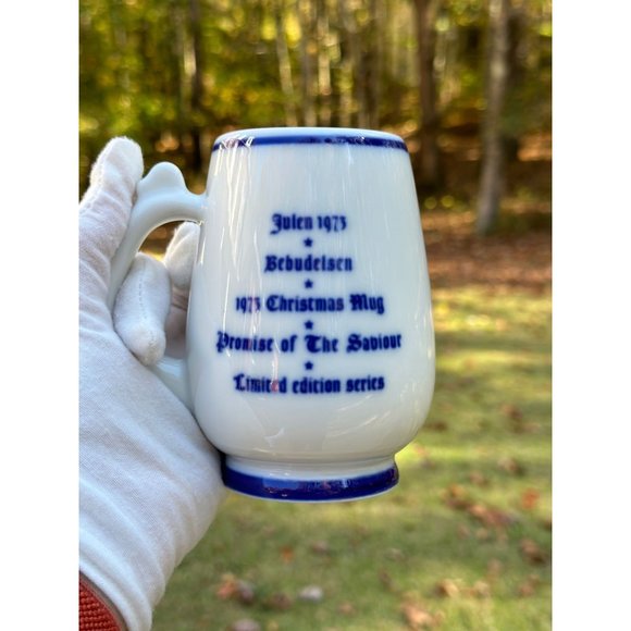 1973 Porsgrund Norway Limited Edition Christmas Mug "Promise of the Savior" Vtg - Picture 1 of 6